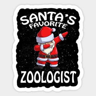 Santas Favorite Zoologist Christmas Sticker
